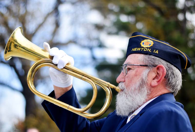 Local veterans were honored during a Veterans Day ceremony Saturday, Nov. 11 at the American Legion Post 111 in Newton. In addition to a volley of rifle fire and the sounding of the Taps, speakers provided benedictions, offered words of encouragement and highlighted the services veterans do for their communities.