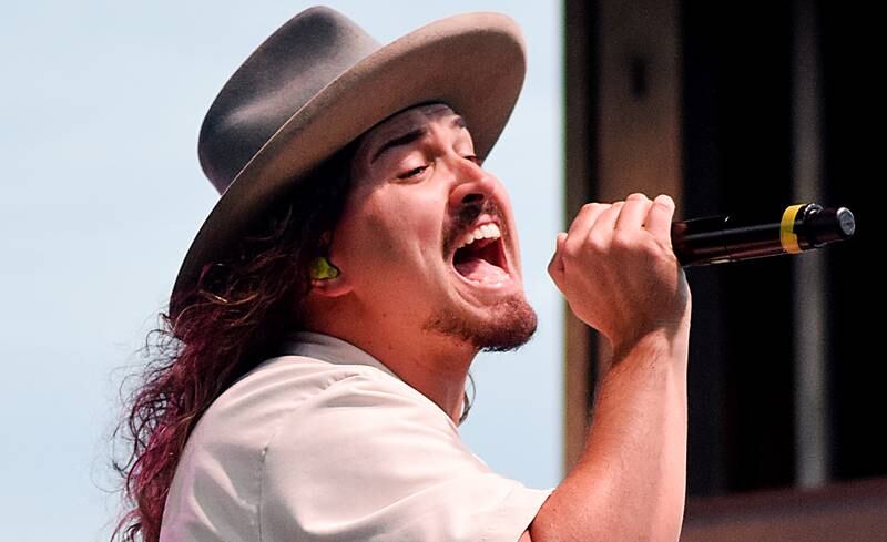 Jordan Feliz performs the headlining set of Fierce Faith Music Fest 2024 on June 15 at Community Heights Alliance Church.