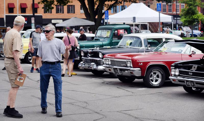 Several spiffed up cars were on display at the Newton Main Street Car Show during Newton Fest on June 8 in the town square.
