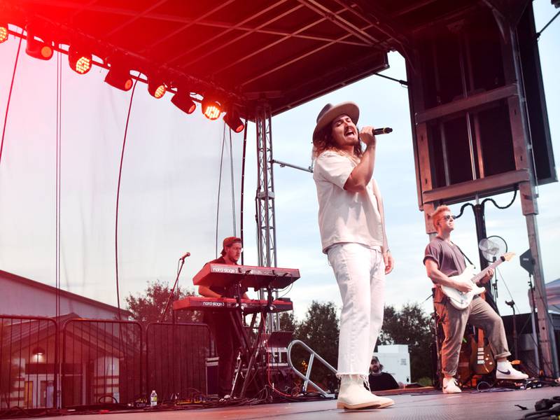 Jordan Feliz performs the headlining set of Fierce Faith Music Fest 2024 on June 15 at Community Heights Alliance Church.