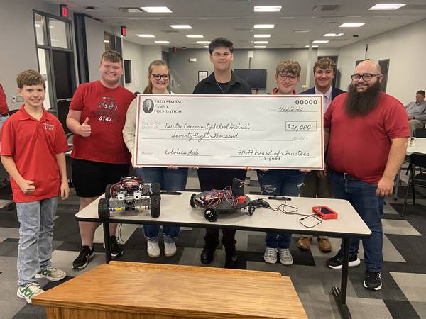 Local grants expand opportunities for Newton High School robotics team
