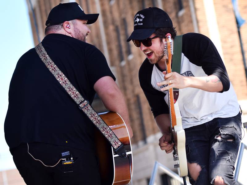 Micah Tyler performs during the inaugural Fierce Faith Music Worship Fest on June 19 in downtown Newton.