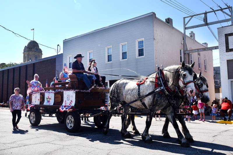 The Newton Chamber of Commerce Fourth of July Parade featured about 100 participants who were greeted by a welcoming community in the downtown district.