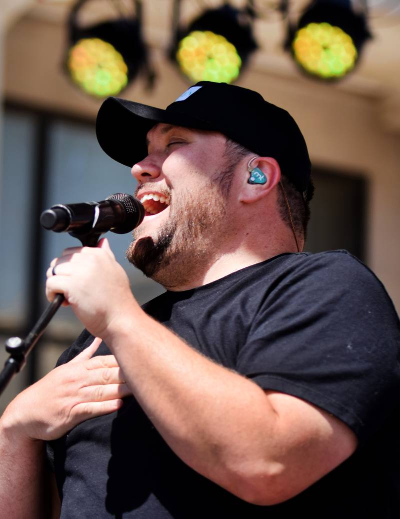 Micah Tyler performs during the inaugural Fierce Faith Music Worship Fest on June 19 in downtown Newton.