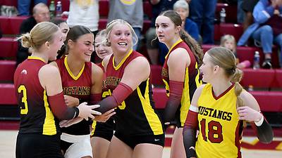 PCM volleyball sweeps home triangular, pushes No. 12 Roland-Story to five sets