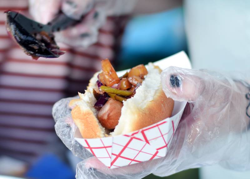 FrankFest attracted a number of businesses and organizations to create unique hot dog dishes for visitors to enjoy on Sept. 21 at Maytag Park. In addition to the Thanks with Franks Hot Dog Contest, this year's FrankFest also encouraged residents with four-legged friends to participate in the Strut Your Mutt Dog Show.