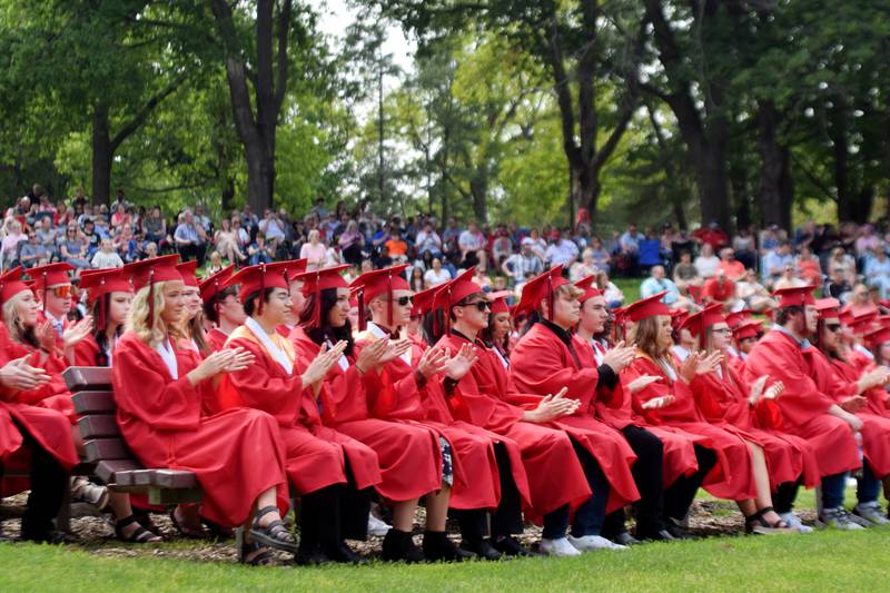 The Newton High School Class of 2023 graduated Sunday, May 21, 2023, at Maytag Park. More than 160 seniors tossed their caps and received their diplomas, marking the end of their high school journey as Newton Cardinals.