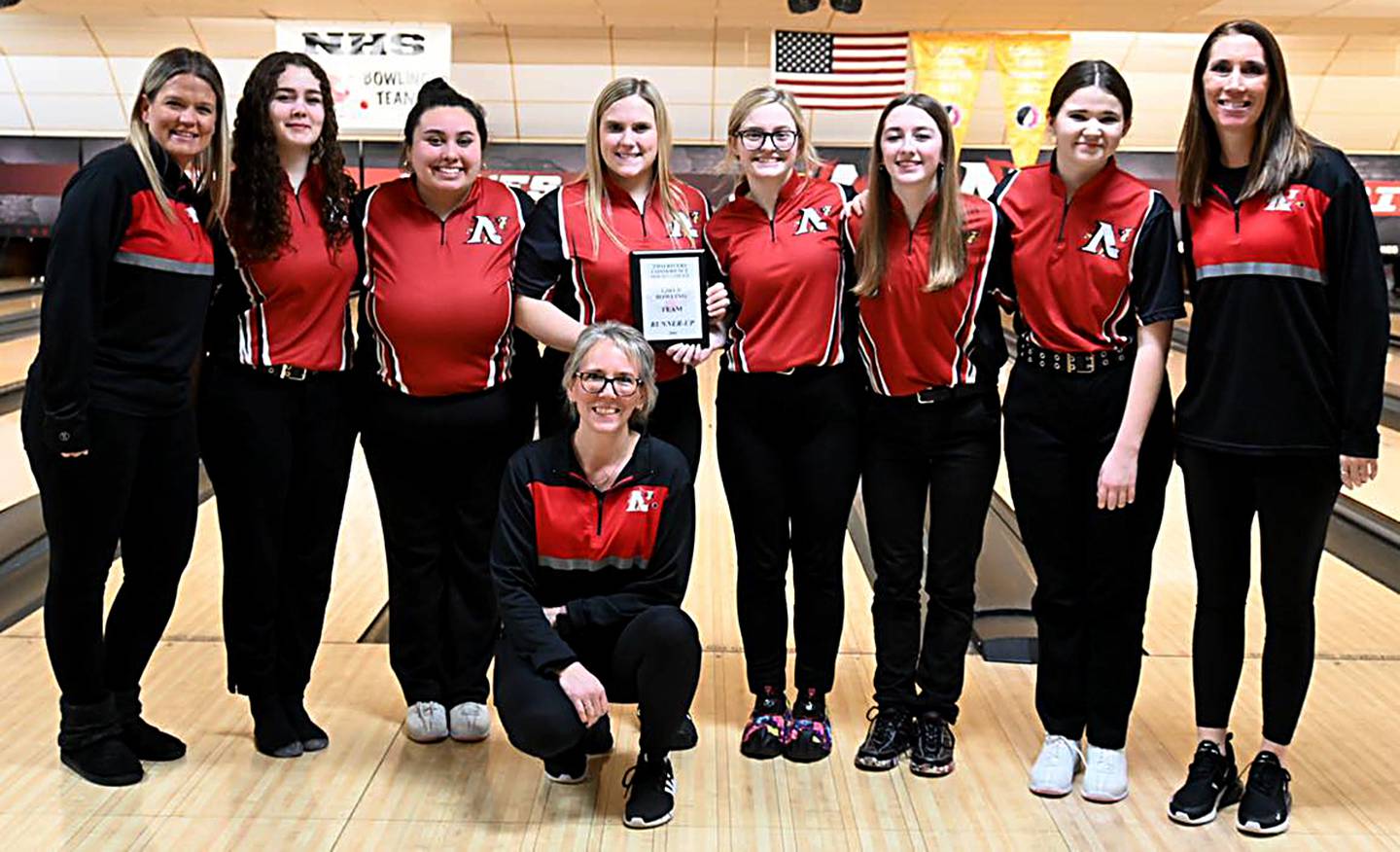 Newton girls bowling team