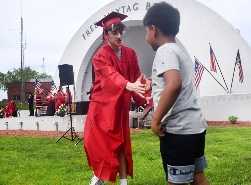 The Newton High School Class of 2023 graduated Sunday, May 21, 2023, at Maytag Park. More than 160 seniors tossed their caps and received their diplomas, marking the end of their high school journey as Newton Cardinals.