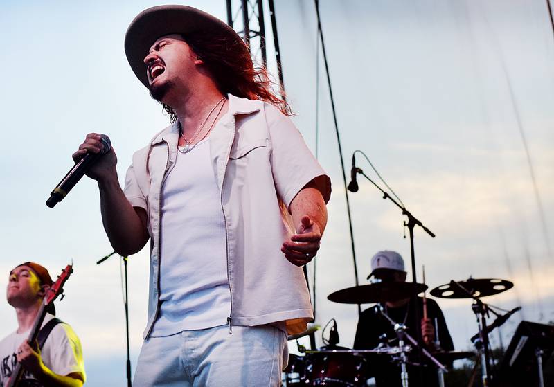 Jordan Feliz performs the headlining set of Fierce Faith Music Fest 2024 on June 15 at Community Heights Alliance Church.