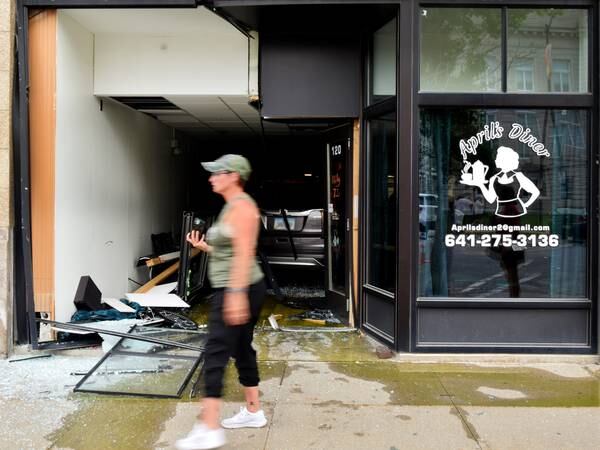 Vehicle crashes into downtown Newton restaurant