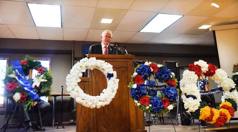 Local veterans were honored during a Veterans Day ceremony Saturday, Nov. 11 at the American Legion Post 111 in Newton. In addition to a volley of rifle fire and the sounding of the Taps, speakers provided benedictions, offered words of encouragement and highlighted the services veterans do for their communities.