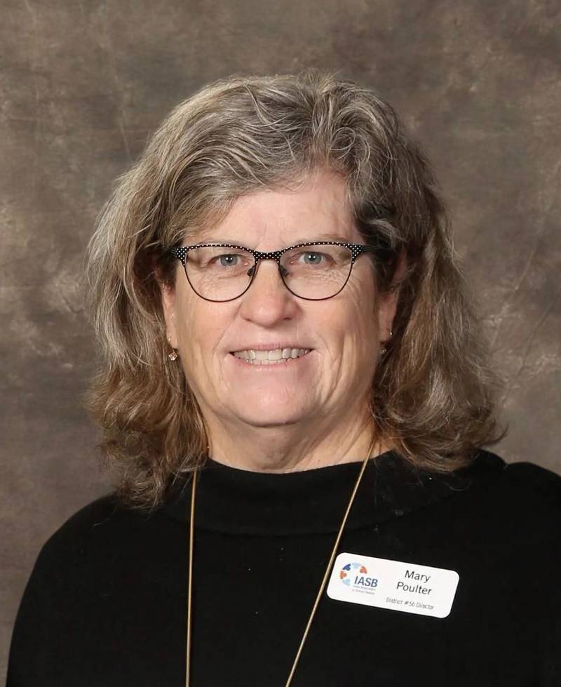Marty Poulter, a member of the Colfax-Mingo school board.
