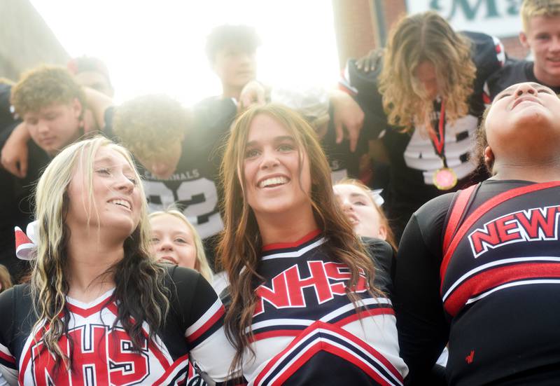Residents gathered for the Newton Homecoming Parade on Sept. 15 in downtown Newton, which concluded with a community pep rally on the west side of the square.