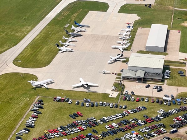 Newton Municipal Airport had nearly 50 aircraft stay during first NASCAR race