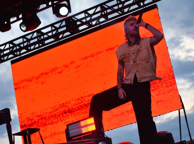 Colton Dixon performs during Fierce Faith Music Fest on June 14 at Community Heights Alliance Church in Newton.