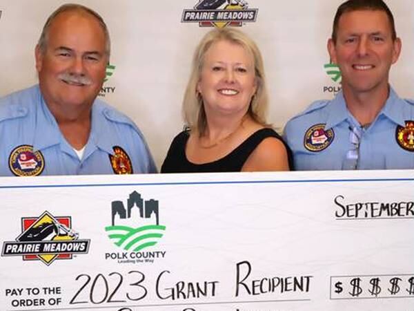 Prairie Meadows donates $50,000 to the Colfax Fire Fighters