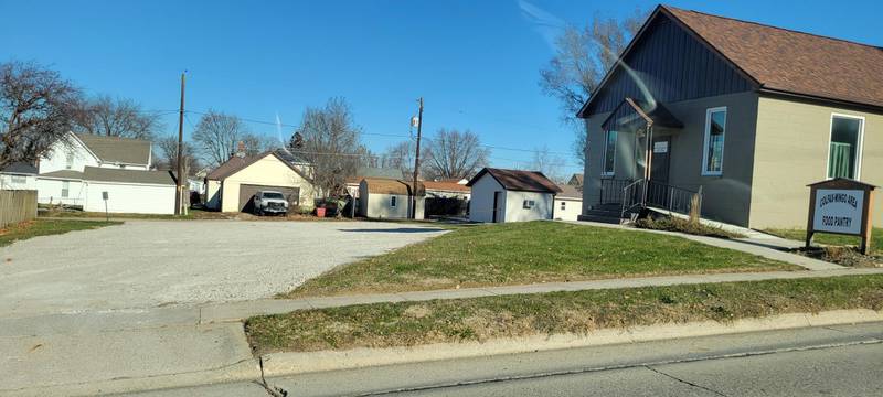 A larger and more solid parking lot for the Colfax-Mingo Area Food Pantry is the result of grant from the Jasper Community Foundation and a contribution from Dickerson Mechanical.