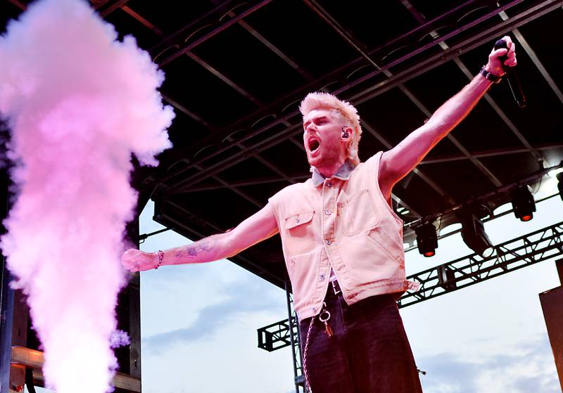 Colton Dixon performs during Fierce Faith Music Fest on June 14 at Community Heights Alliance Church in Newton.