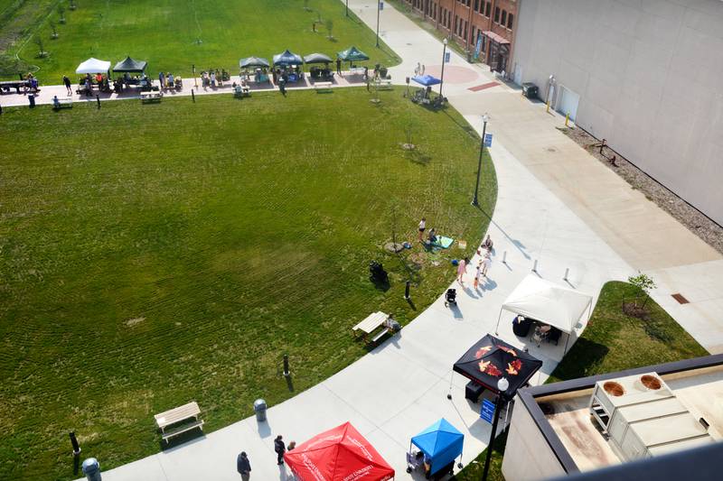 Newton Farmers Market moved from its downtown location to the greenspace of Legacy Plaza this year. The market, which is held 4-6 p.m. every Tuesday, saw hundreds of people attend. Organizers said 34 vendors participated in the market this year, the most the Newton Farmers Market has ever seen.