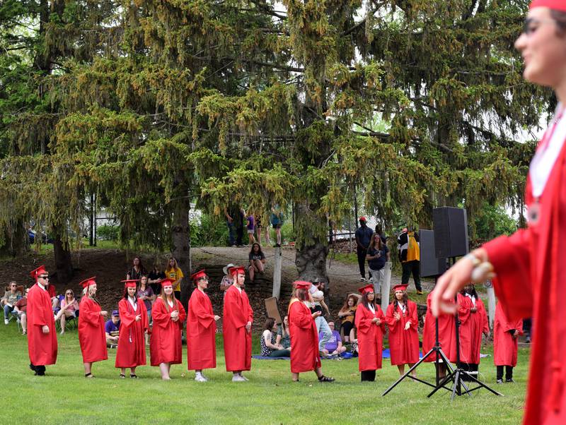 The Newton High School Class of 2023 graduated Sunday, May 21, 2023, at Maytag Park. More than 160 seniors tossed their caps and received their diplomas, marking the end of their high school journey as Newton Cardinals.