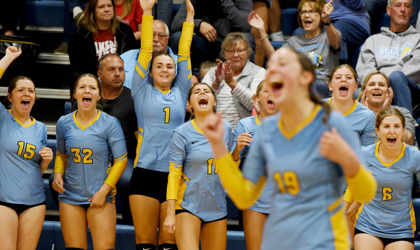 Lynnville-Sully volleyball bench
