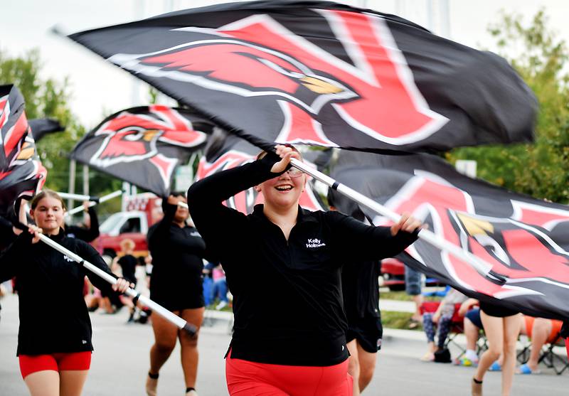 Newton High School holds its Homecoming Parade on Sept. 19 in downtown Newton. In addition to showing off Homecoming King Zane Munger and Homecoming Queen MeLayna Budinich, the event served as a community pep rally led by the cheerleaders, the Newton Pacesetters and varsity football team.