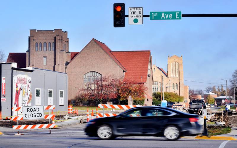 Diagonal parking may be prohibited on the 100 blocks of East Secoond Street North and East Third Street North, which are currently under construction for streetscape improvements.