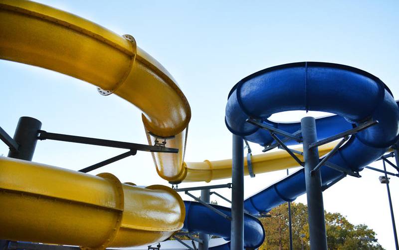 New paint job on Maytag Pool waterslides finished Newton Daily News