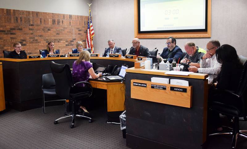 The Newton City Council debated and discussed their concerns about the proposal to eliminate the commercial inspection program from city code.