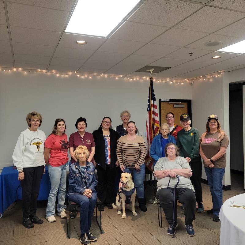 Women veterans in attendance at the lunch were able to connect with other female veterans in Jasper County.