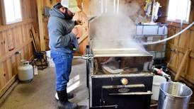 Jasper County Conservation shows off its more efficient method of making syrup at Sugar Shack
