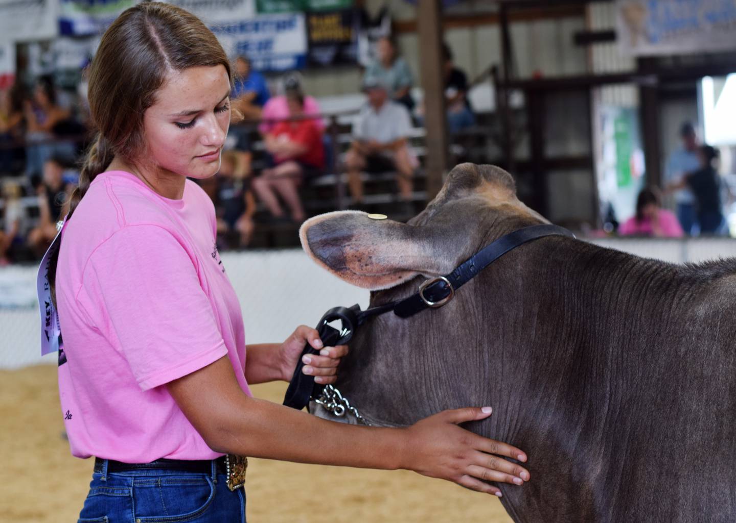 Cadie Horn, 16, of Newton, was named reserve champion of the Brice Leonard Supreme Showmanship Contest on July 22 at the Jasper County Fair.