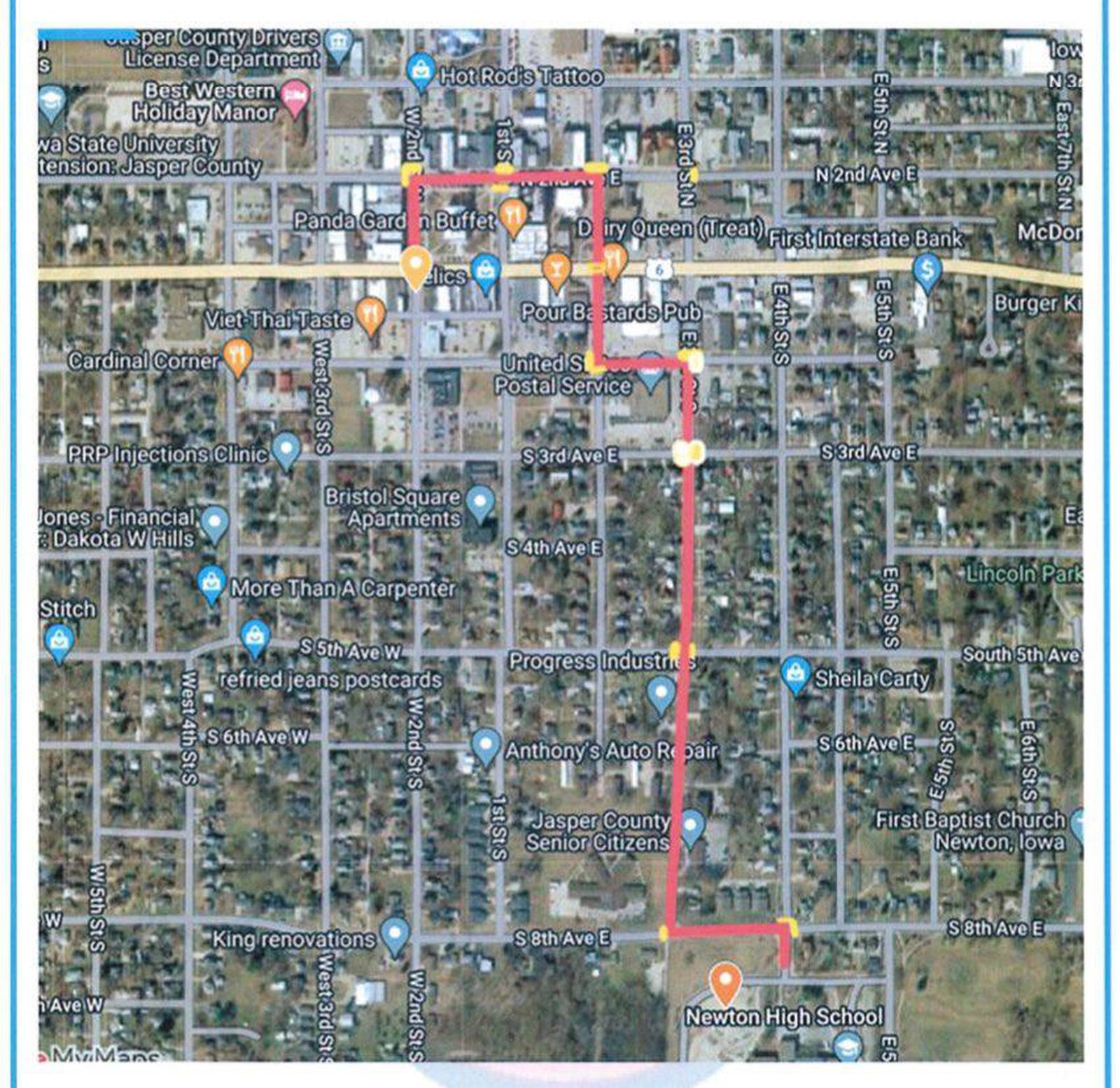 parade route changed due to city construction Newton Daily