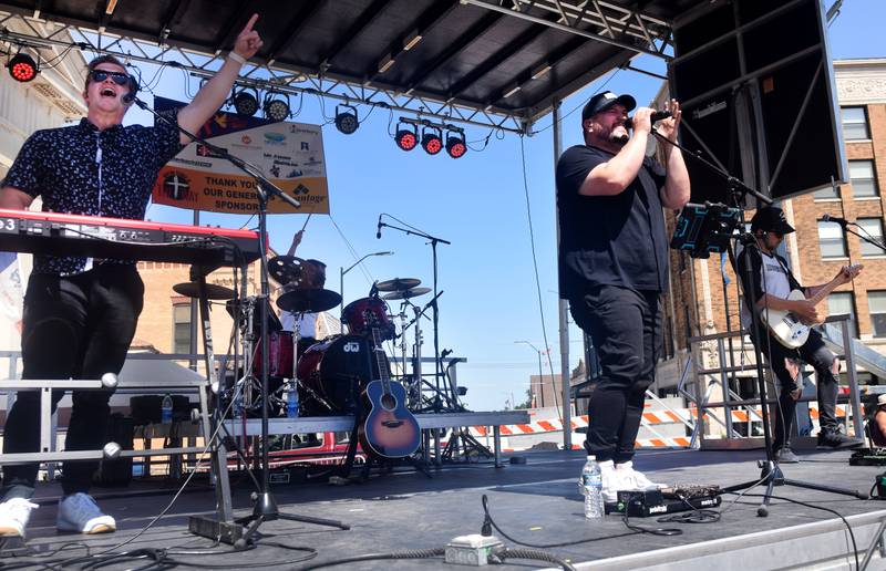 Micah Tyler performs during the inaugural Fierce Faith Music Worship Fest on June 19 in downtown Newton.