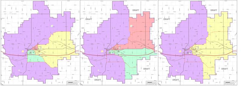 Proposed boundary maps show what tranisitions for students may look like when the district moves forward with renovating Aurora Heights Elementary and closing Emerson Hough Elementary and Woodrow Wilson Elementary in the coming years