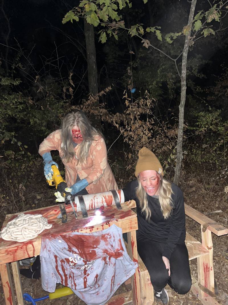 An unlucky trail visitor was captured and in trouble at Baxter’s Trail of Terror. The trail is back starting Oct. 20 at Ashton Wildwood County Park.