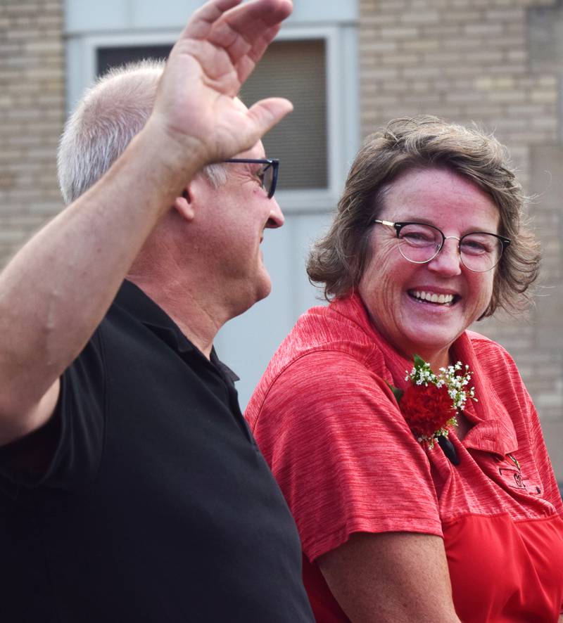 Residents gathered for the Newton Homecoming Parade on Sept. 15 in downtown Newton, which concluded with a community pep rally on the west side of the square.
