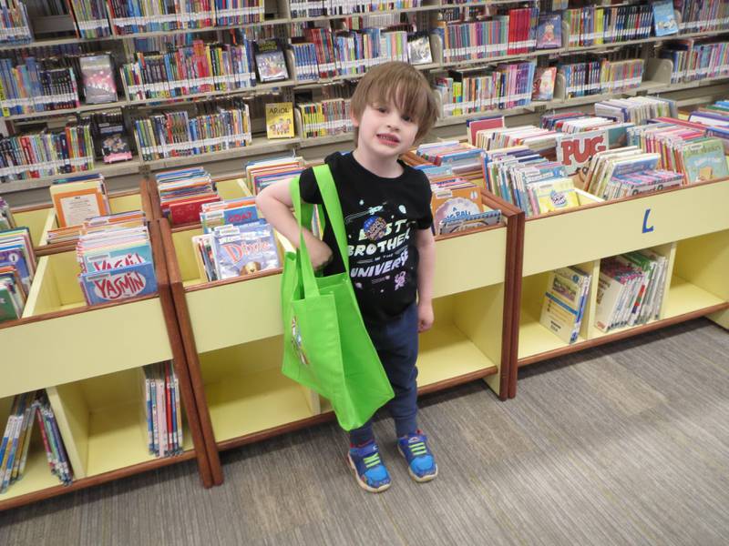 Lincoln Pratt, 4, completed the 1,000 Books Before Kindergarten program at the Newton Public Library.