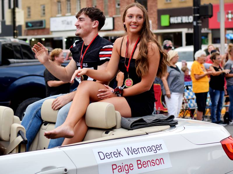 Newton High School holds its Homecoming Parade on Sept. 19 in downtown Newton. In addition to showing off Homecoming King Zane Munger and Homecoming Queen MeLayna Budinich, the event served as a community pep rally led by the cheerleaders, the Newton Pacesetters and varsity football team.