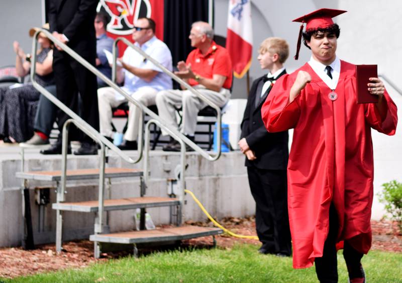 The Newton High School Class of 2023 graduated Sunday, May 21, 2023, at Maytag Park. More than 160 seniors tossed their caps and received their diplomas, marking the end of their high school journey as Newton Cardinals.