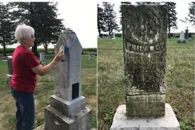 DAR cleans gravestones from 1800s