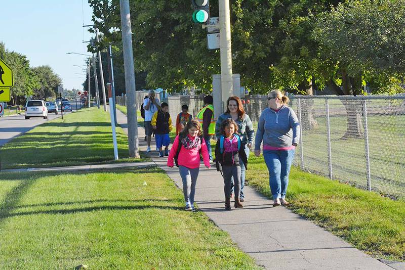The Newton Wellness Coalition is looking at the option of a walking school bus to help get kids to and from school, in a safe, monitored way. It could also help with the congestion of vehicles as kids are dropped off at school.