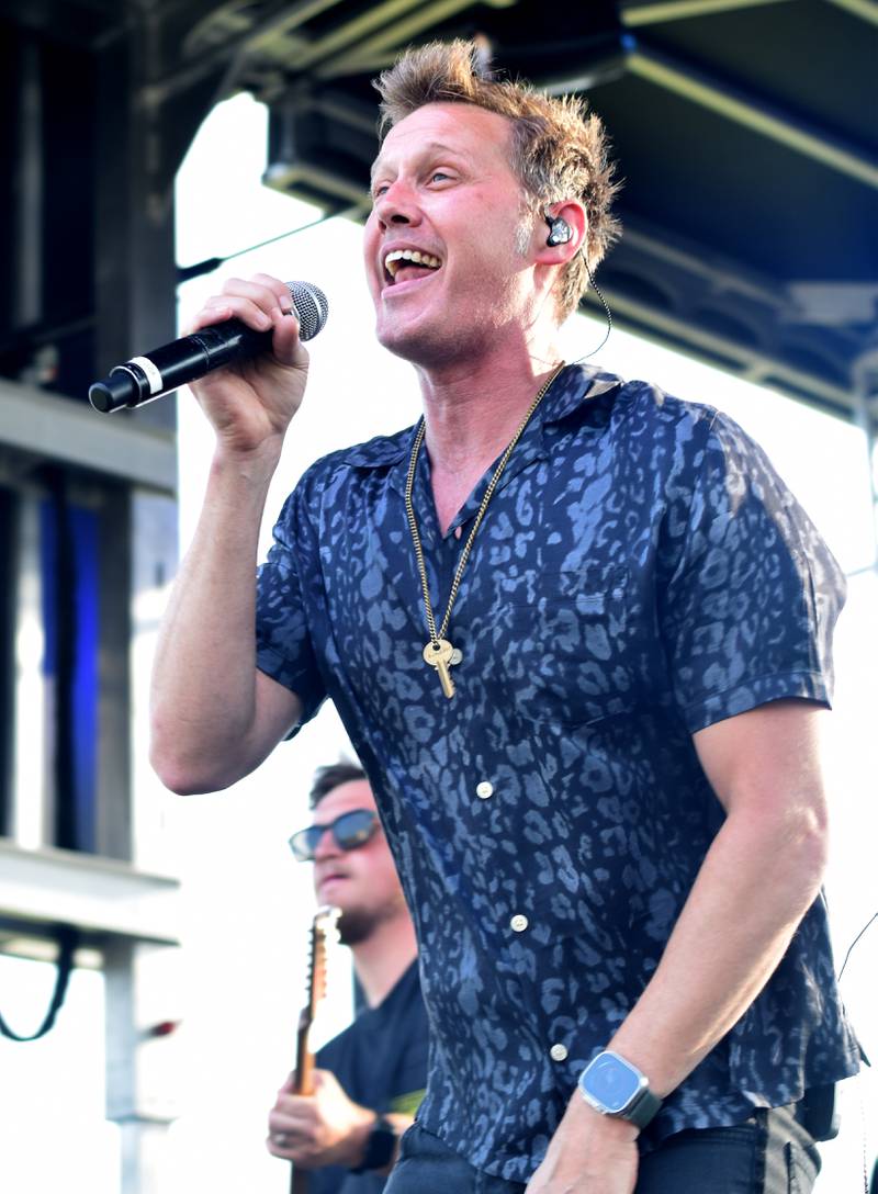 Building 429 performs during the Fierce Faith Music Festival on June 17, 2023, at the green space between DMACC Newton Campus and Legacy Plaza.