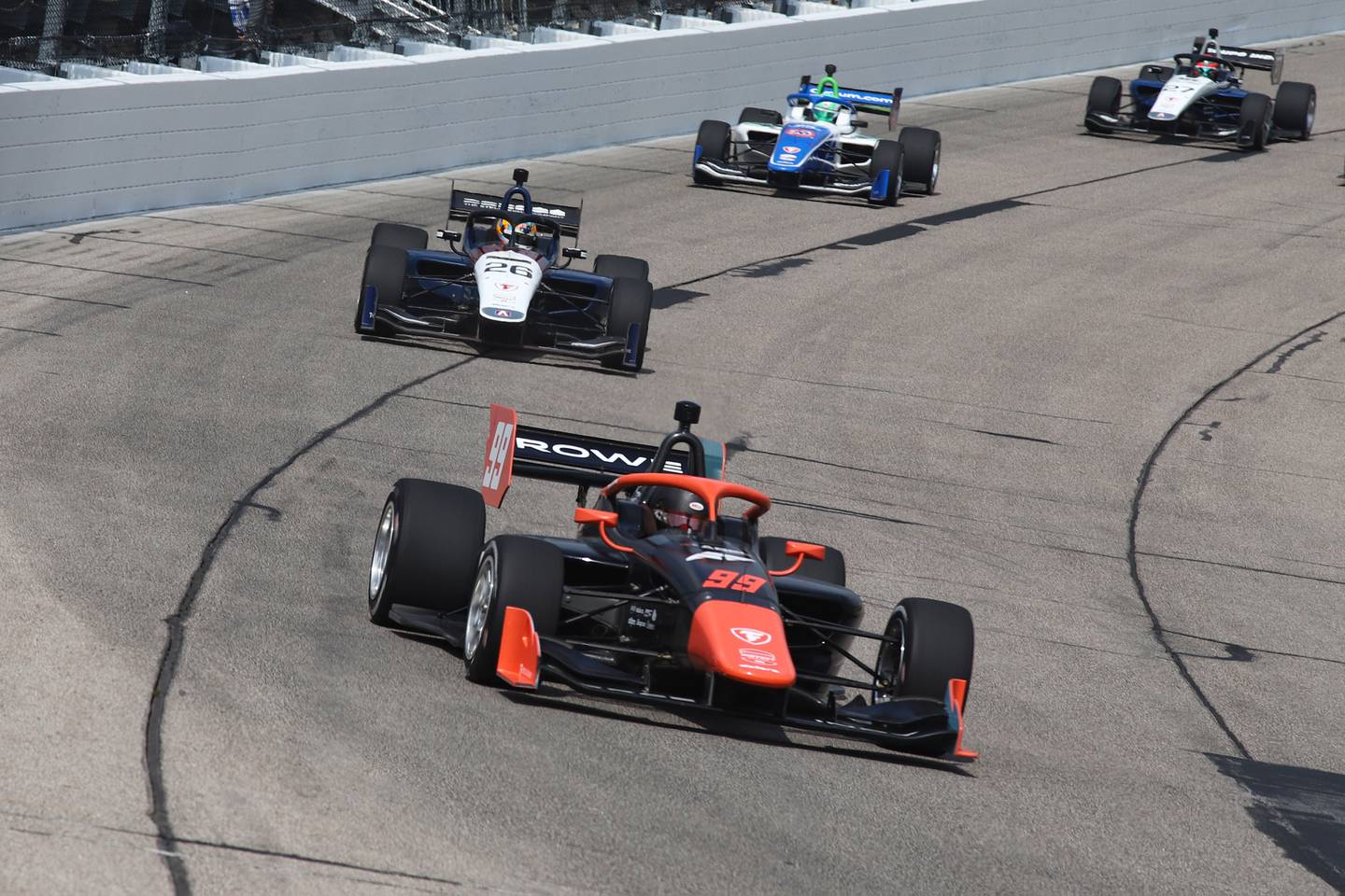 Myles Rowe won the Indy NXT by Firestone on Saturday, July 12 at the Iowa Speedway in Newton. Photo by Aaron Skillman, Penske Entertainment.