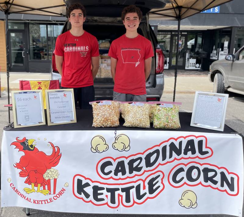 Cardinal Kettle Corn, run by Levi and Lance Zaabel of Newton, will be set up as a vendor at the McCann Market Day Vendor Fair Oct. 19.