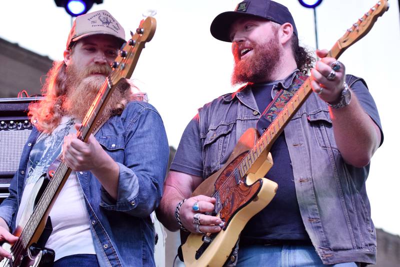 Whitey Morgan & The 78s perform during the inaugural Wild Cat Country Fest on June 18 in downtown Newton.