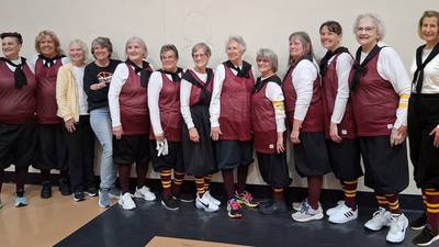 Mustang Grannies score big for local kids