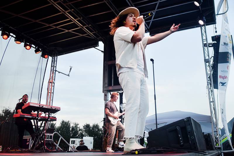 Jordan Feliz performs the headlining set of Fierce Faith Music Fest 2024 on June 15 at Community Heights Alliance Church.