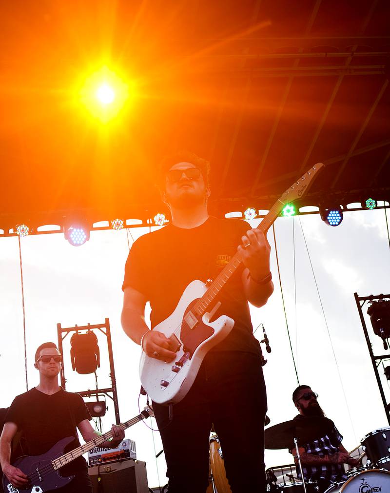 Building 429 performs during the Fierce Faith Music Festival on June 17, 2023, at the green space between DMACC Newton Campus and Legacy Plaza.